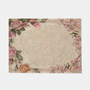 Paillasson Vintage Romance Couple : Antique Rose Girly Love