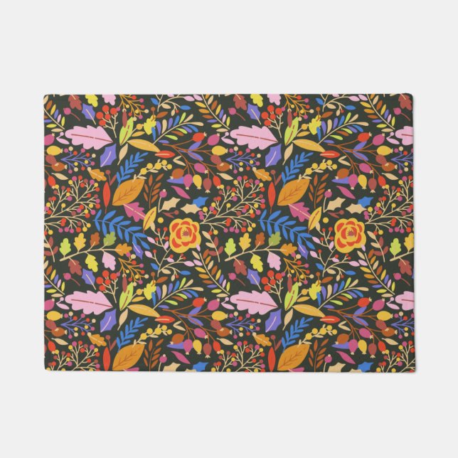 Paillasson Vintage Rustique Automne Jardin botanique d'automn (Devant)