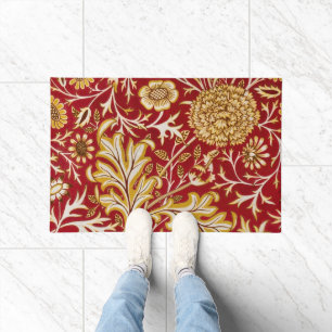 Paillasson Vintage William Morris Cherwell Rouge Floral Art