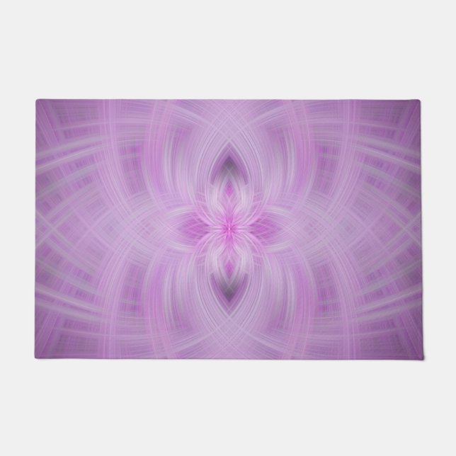 Paillasson VIOLET - Art fractal - (Devant)