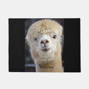Paillasson Visage d'alpaca mignon