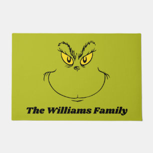 Paillasson Visage personnalisé de Grinch qui a volé Noël