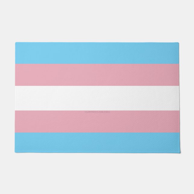 Paillasson Visibilité du drapeau de fierté transgenre de Slip (Devant)