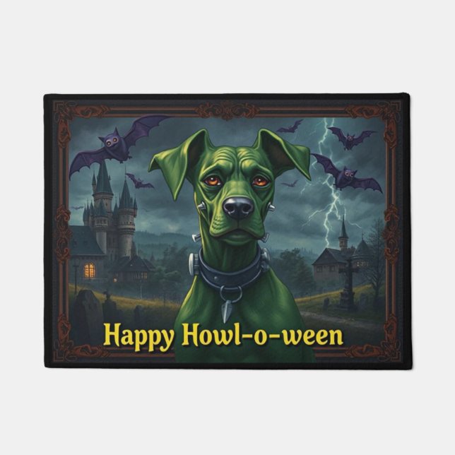 Paillasson Vizslastein Joyeux  Howl-o-ween (Devant)
