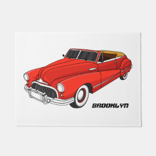 Paillasson Voiture classique rouge de 1948
