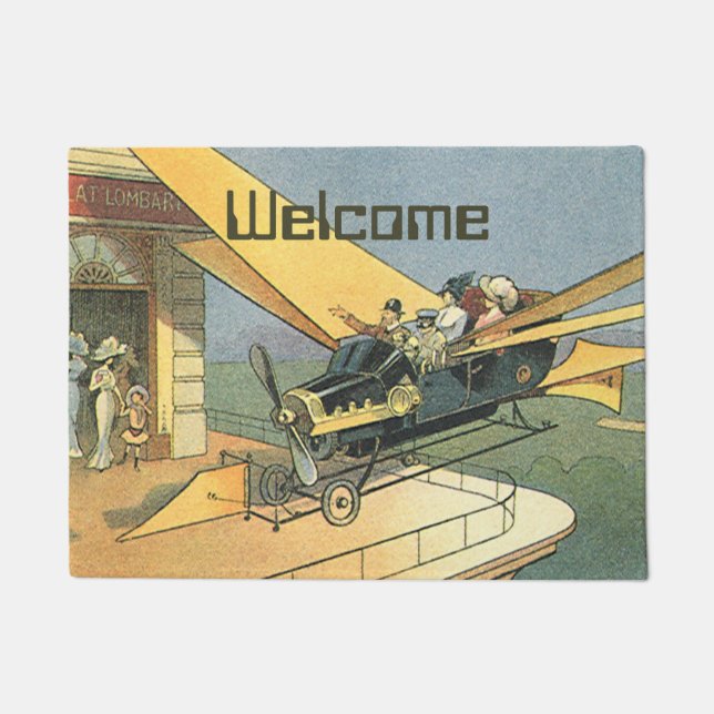 Paillasson Voitures cabriolets Steampunk de science-fiction v (Devant)