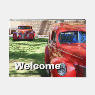 Paillasson Voitures rouges classiques
