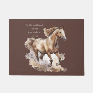 Paillasson Voler sans ailes Il suffit de faire un cheval sur