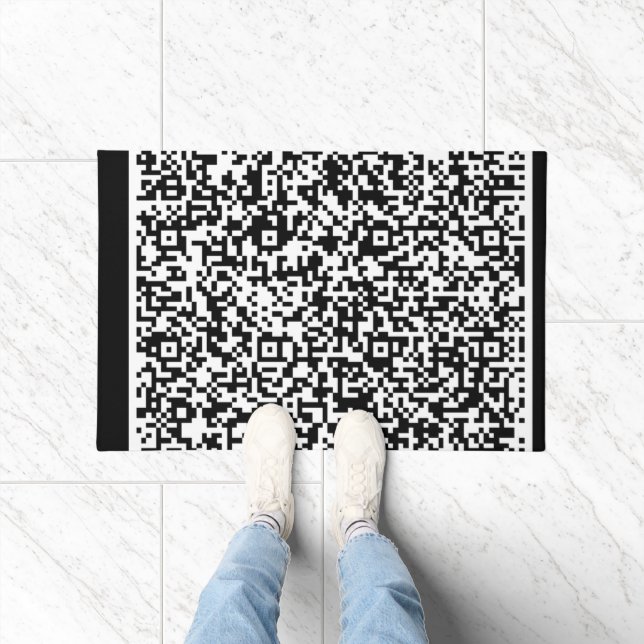 Paillasson Vos informations d'analyse de code QR mat personna (Intérieur)