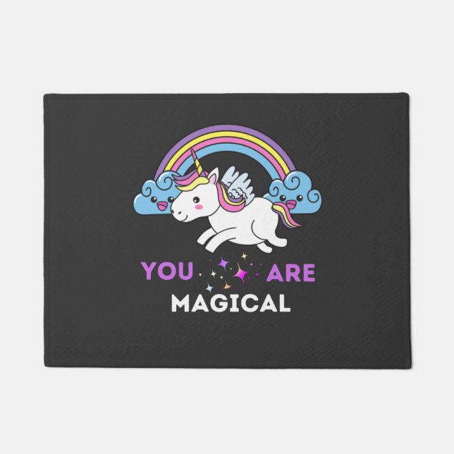 Paillasson Vous Êtes Une Unicorne Magique (Devant)