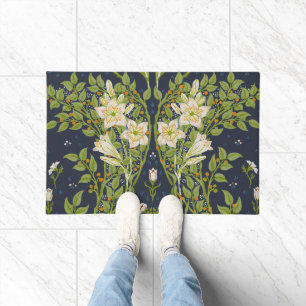 Paillasson Walter Crane Vintage Navy motif Lily blanc