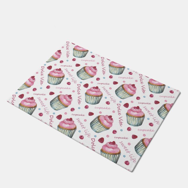 Paillasson Watercolor cupcakes (Incliné)