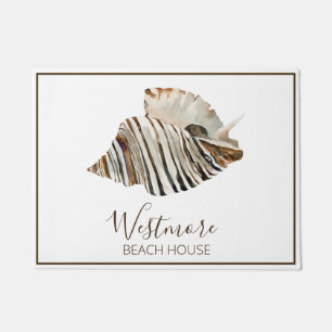 Paillasson Watercolor Seashell Beach House