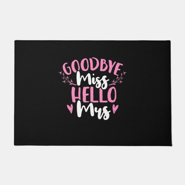 Paillasson Wedding Gifts | Goodbye Miss Hello Mrs (Devant)