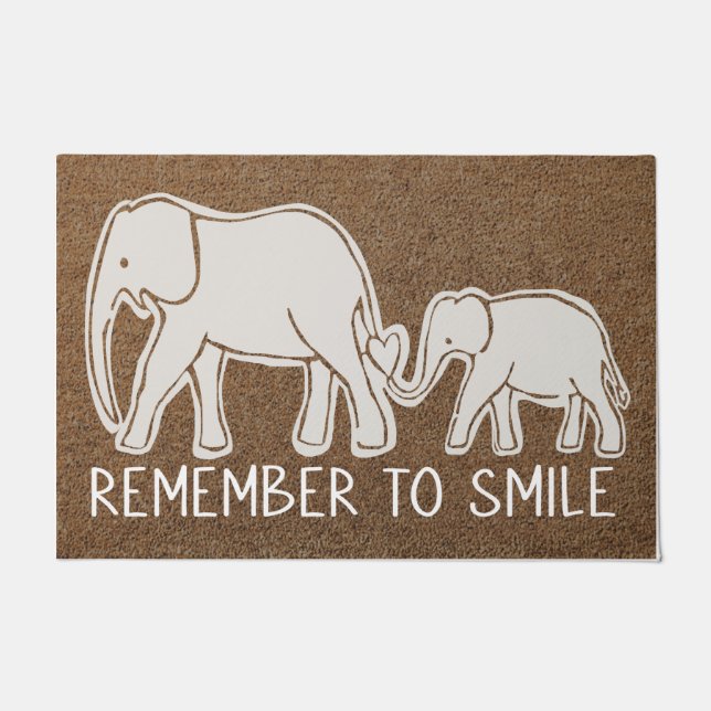 Paillasson Welcome Elephant Doormat, Joli Elephant Doormat (Devant)