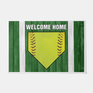 Paillasson Welcome Home Baseball Design