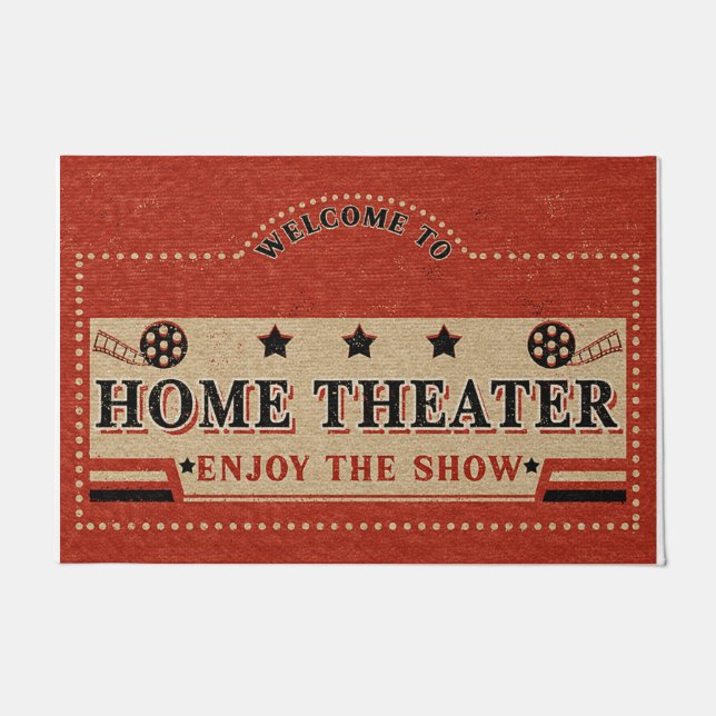 Paillasson Welcome To Home Theater Rug, Home Decoration (Devant)
