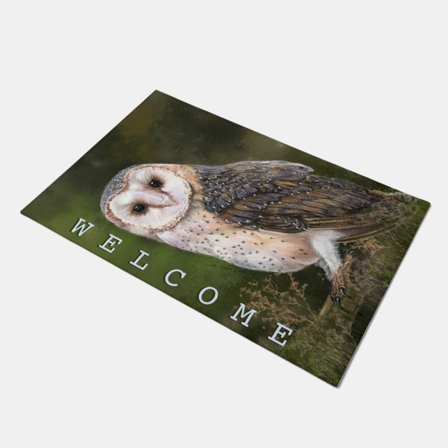 Paillasson Western Barn Owl Doormat (Incliné)