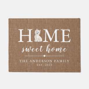 Paillasson Westie Home Sweet Home Porte