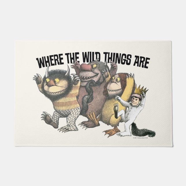 Paillasson Where the Wild Things Are Characters & Logo (Devant)