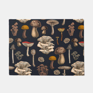 Paillasson Wild Mushrooms on graphite black