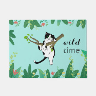 Paillasson Wild Time Green Safari Kitty Cat