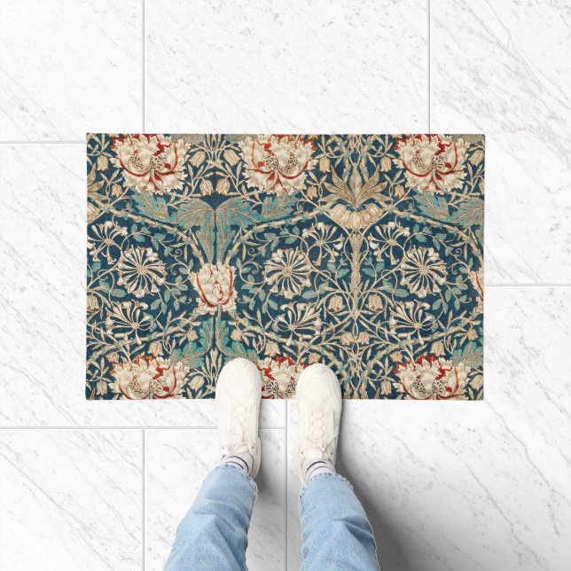 Paillasson William Morris Antique Honeysuckle Floral (Intérieur)
