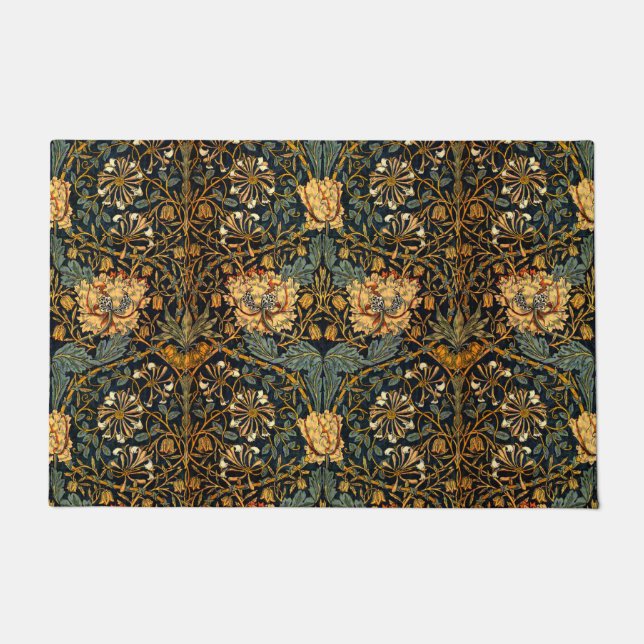 Paillasson William Morris Antique Honeysuckle Motif Floral (Devant)