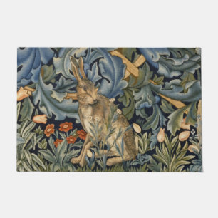 Paillasson William Morris Forest Rabbit Floral Art Nouveau
