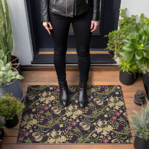 Paillasson William Morris Golden Lily Motif Vintage