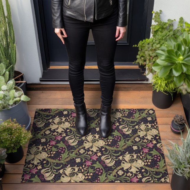 Paillasson William Morris Golden Lily Motif Vintage (Créateur téléchargé)