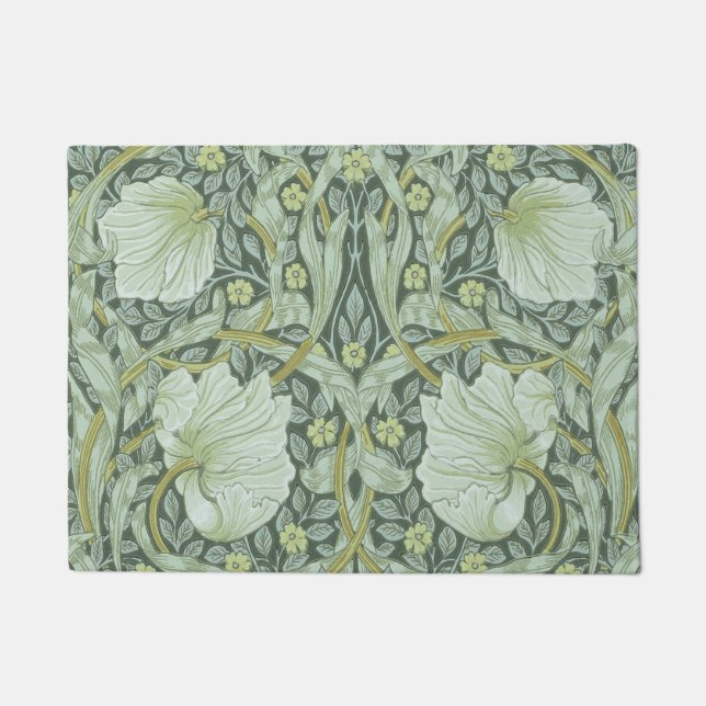 Paillasson William Morris, motif de nouveau d'art, bel art (Devant)