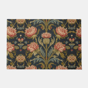 Paillasson William Morris motif floral écossais vintage