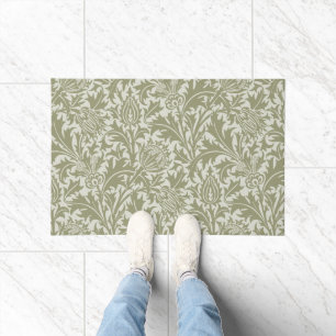 Paillasson William Morris Thistle Sage Green Motif