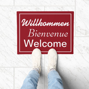 Paillasson Willkommen Bienvenue Portail multilingue Bienvenue
