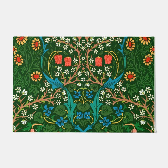 Paillasson WM Morris Blackthorn Motif Art nouveau (Devant)