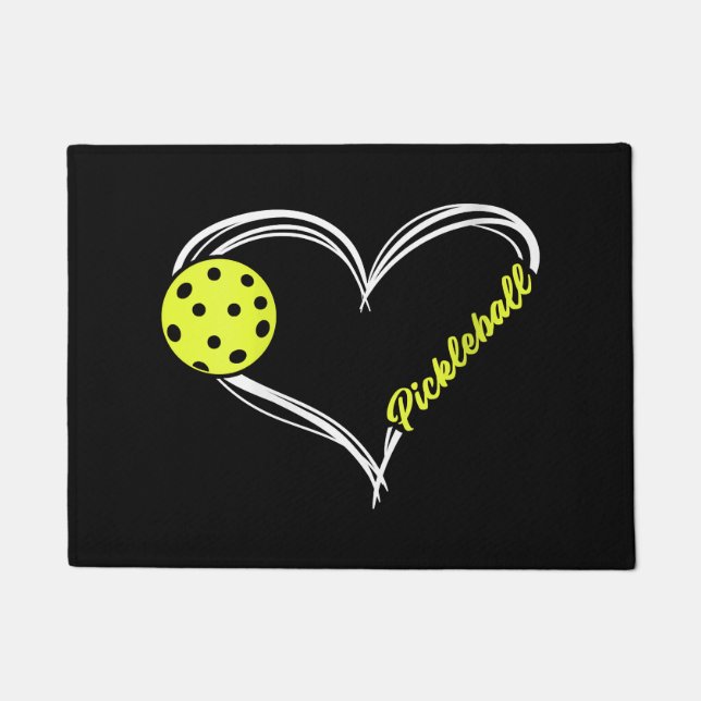 Paillasson Womens Love Pickleball - mignon match de picklebal (Devant)
