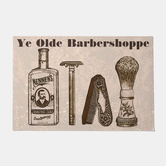 Paillasson Ye Olde Barbershoppe (Devant)