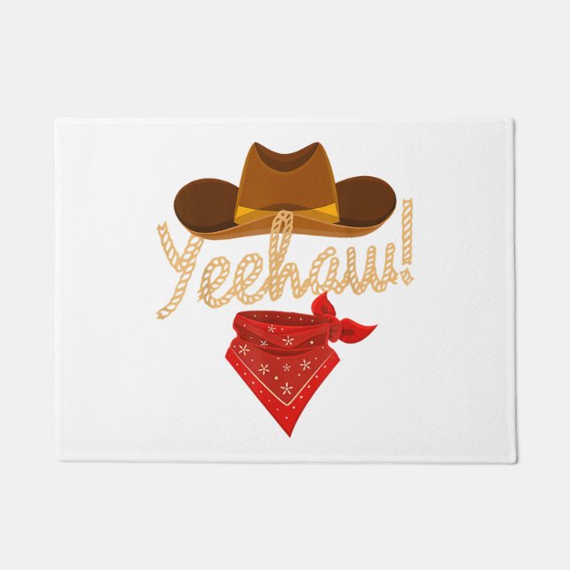 Paillasson Yeehaw Western Country Howdy Southern Cowboy Yee H (Devant)