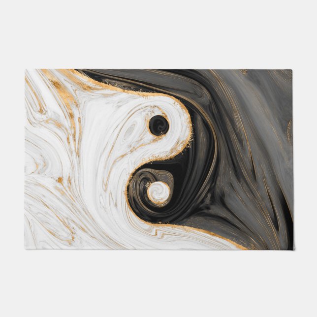 Paillasson Yin Yang Liquid Marble (Devant)