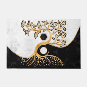Paillasson Yin Yang Tree - Marbles and Gold