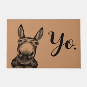 Paillasson Yo Funny Donkey Doormat Décor de la maison de l'