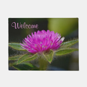 Paillasson Zazzle Gomphrena rose