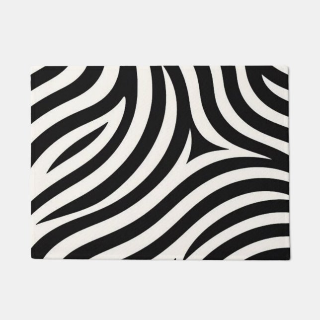Paillasson Zebra Stripes Impression moderne (Devant)