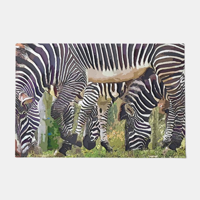 PAILLASSON ZEBRAS (Devant)