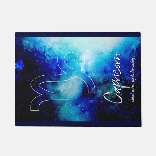 Paillasson Zodiac : Capricorne Traits (Devant)