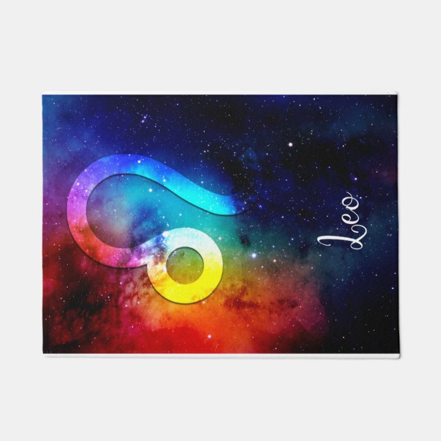 Paillasson Zodiac : Leo Rainbow Space (Devant)