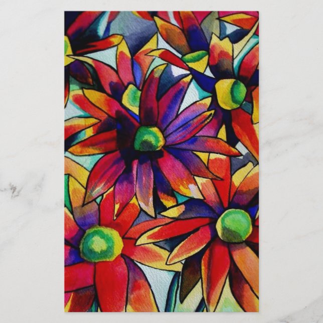 Paille marguerite art fleur sauvage multicolore (Devant)