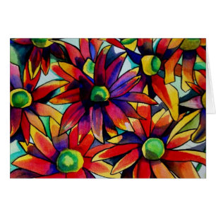 Paille marguerite art fleur sauvage multicolore