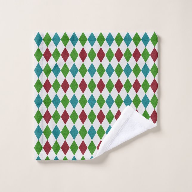Paillettes de diamant multicolores (Gant de toilette)